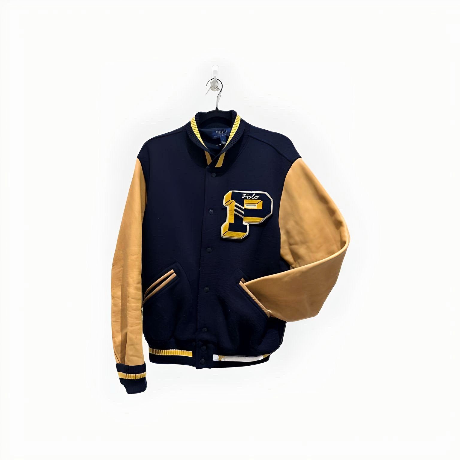 Polo Ralph Lauren Leather Varsity Jacket (Large)
