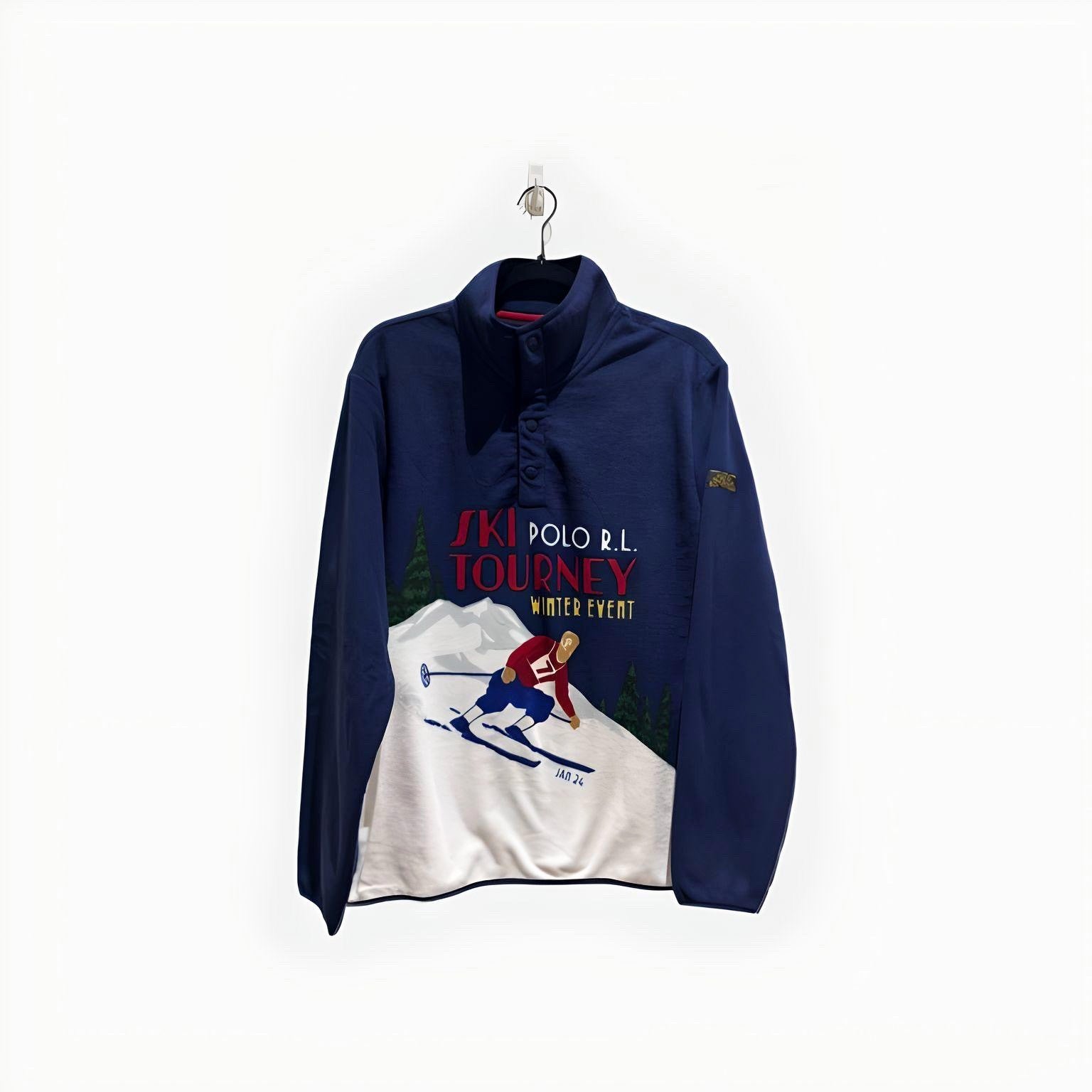 Polo Ralph Lauren Ski Tourney Fleece Sweater Navy