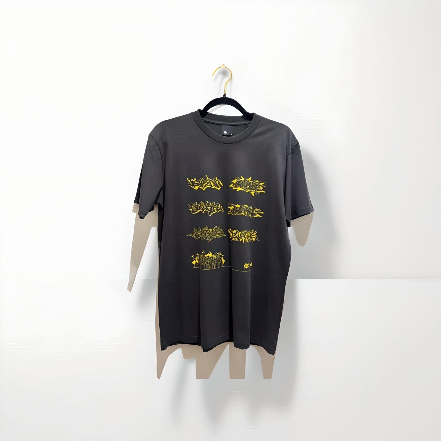 BURN "Shem One Sketches" T-Shirt Coal/ Mustard