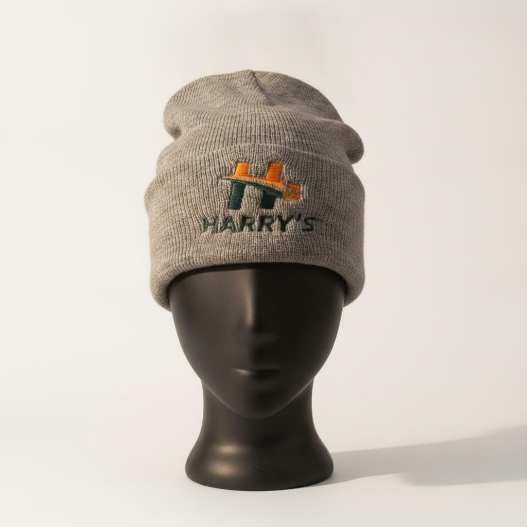 Harry's Embroided Beanie Grey