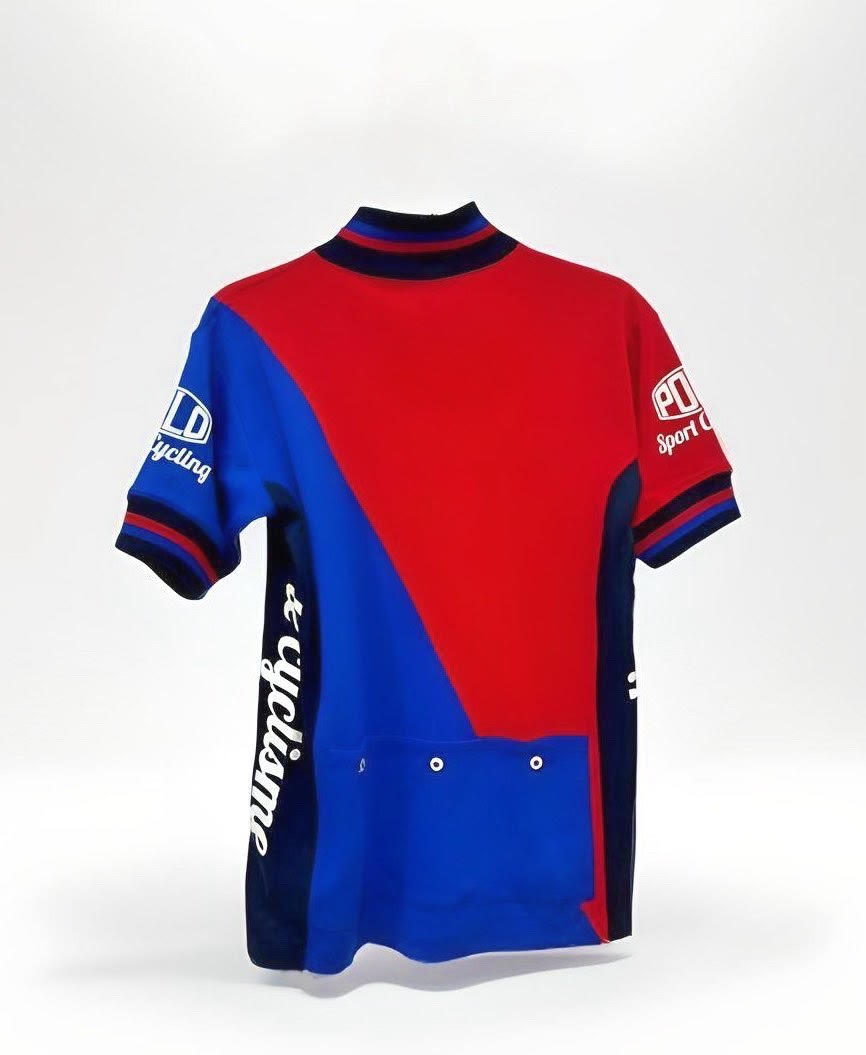 Ralph Polo Cycle Racing Club Cyclisme Red/Blue/Black T-Shirt XS