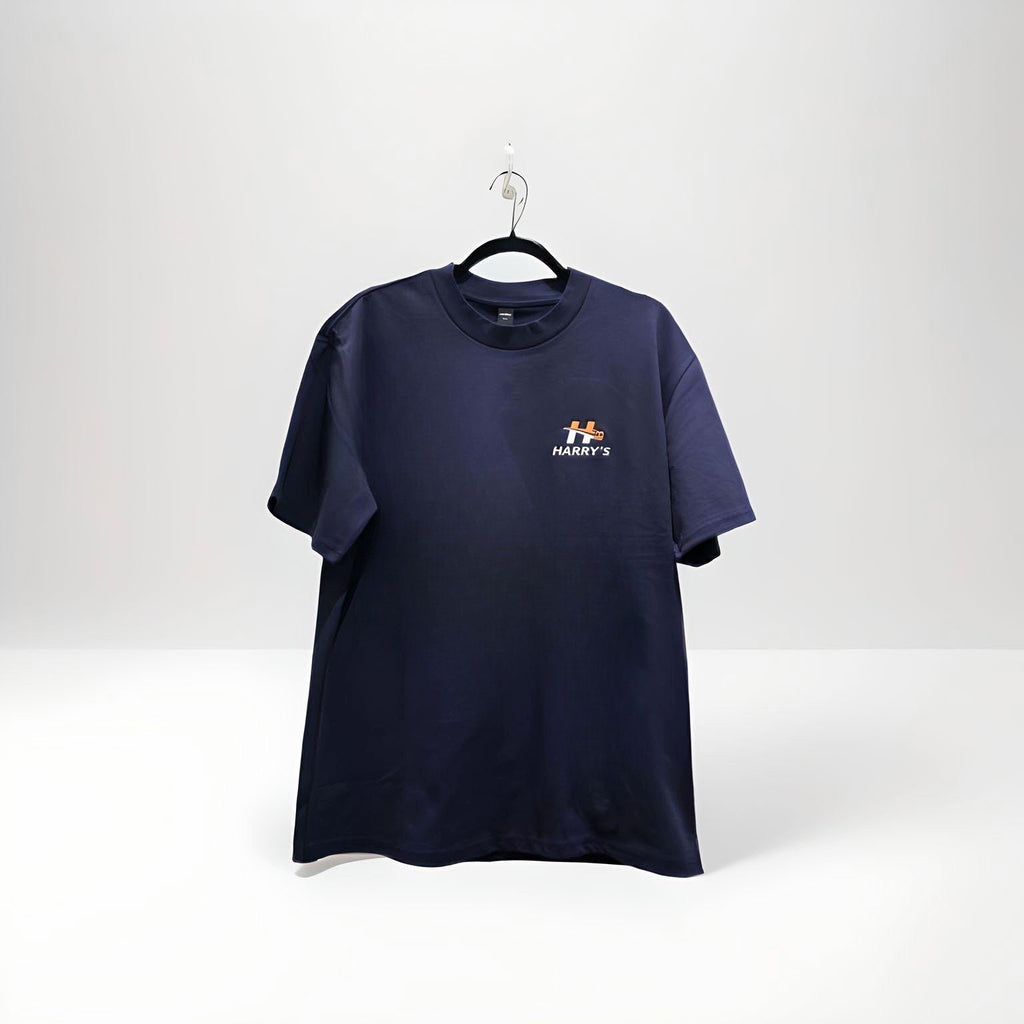 Harry's Embroided Logo T- Shirt/ Navy HEAVY