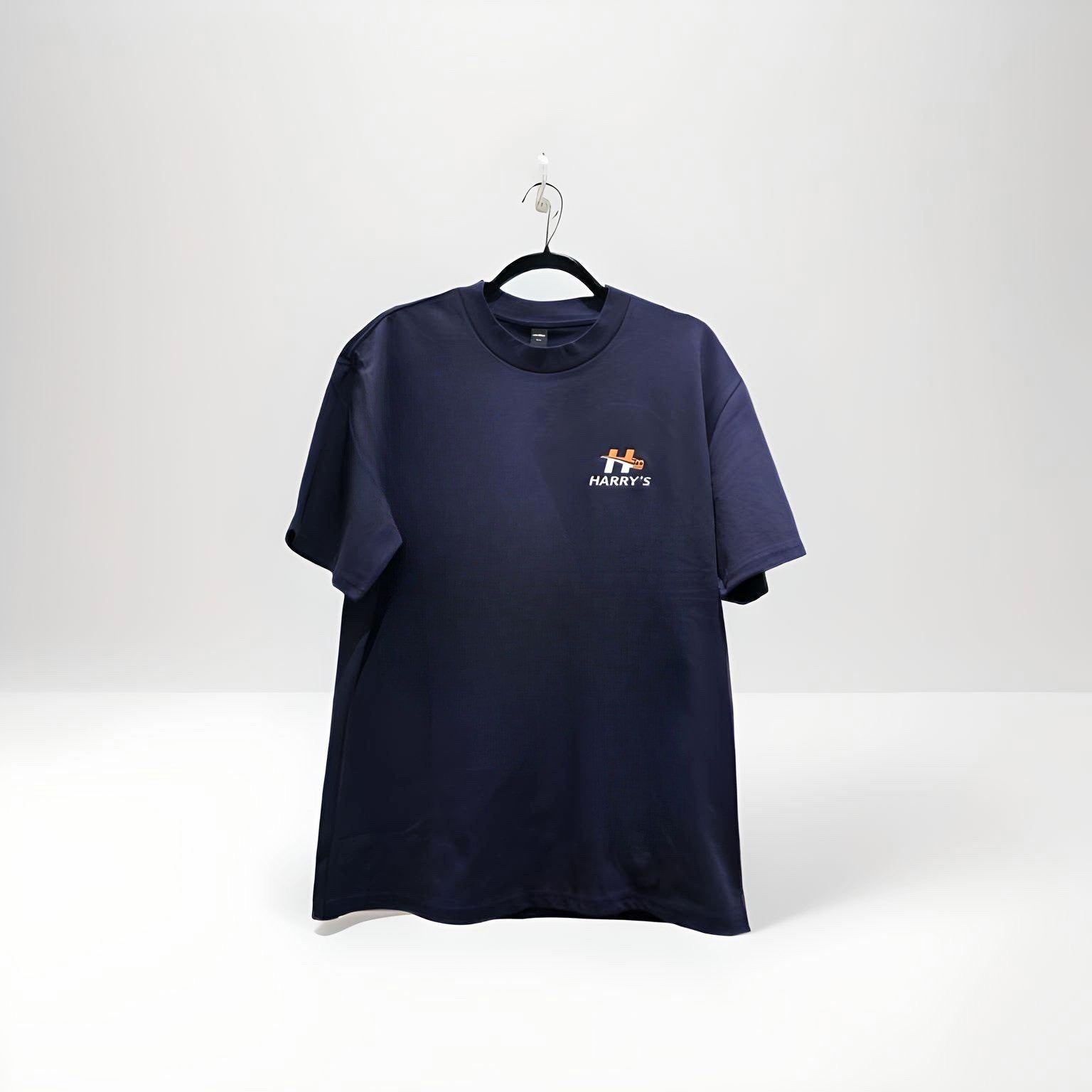 Harry's Embroided Logo T- Shirt/ Navy HEAVY