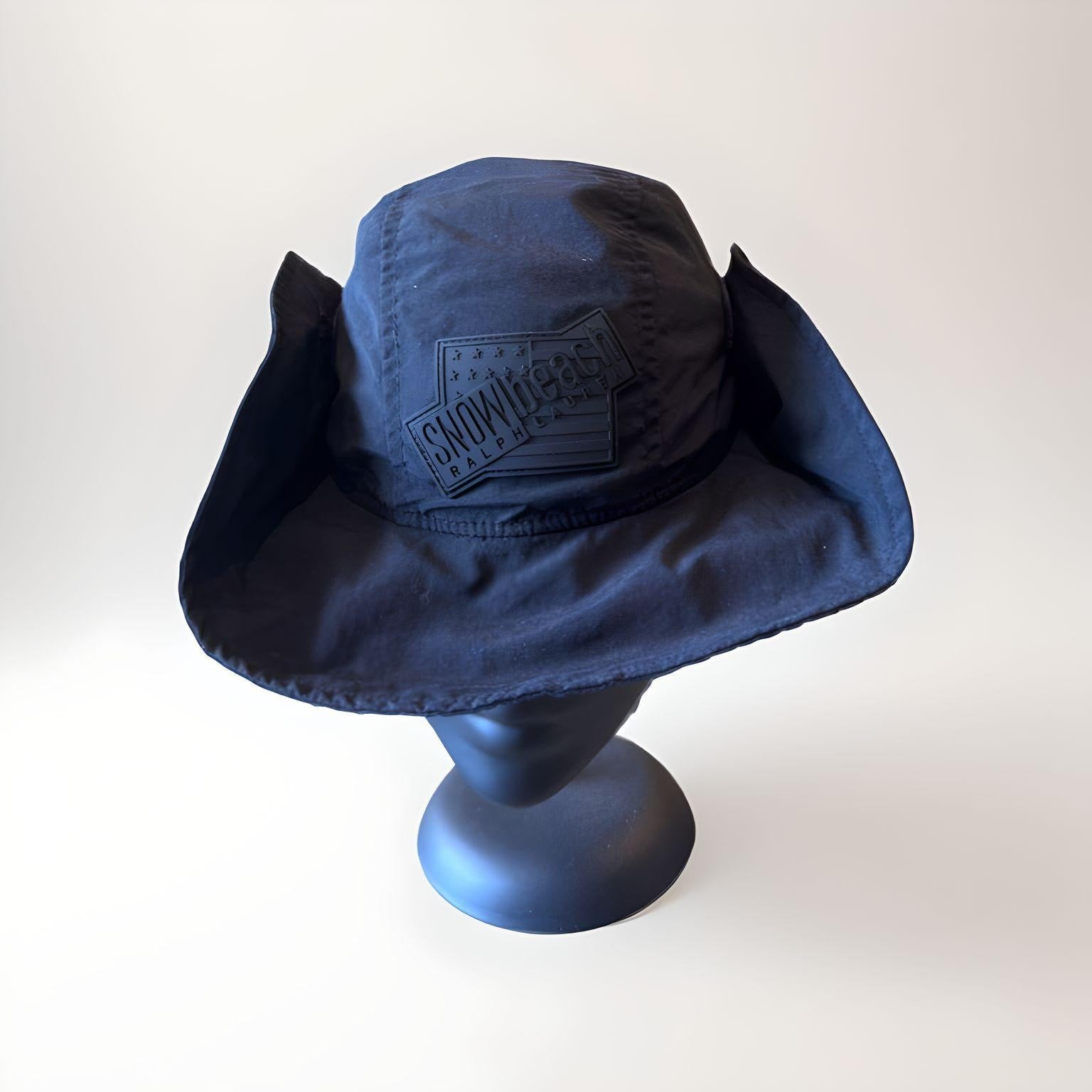 Polo Ralph Lauren Snow Beach Wide Brimmed Bucket Black Hat