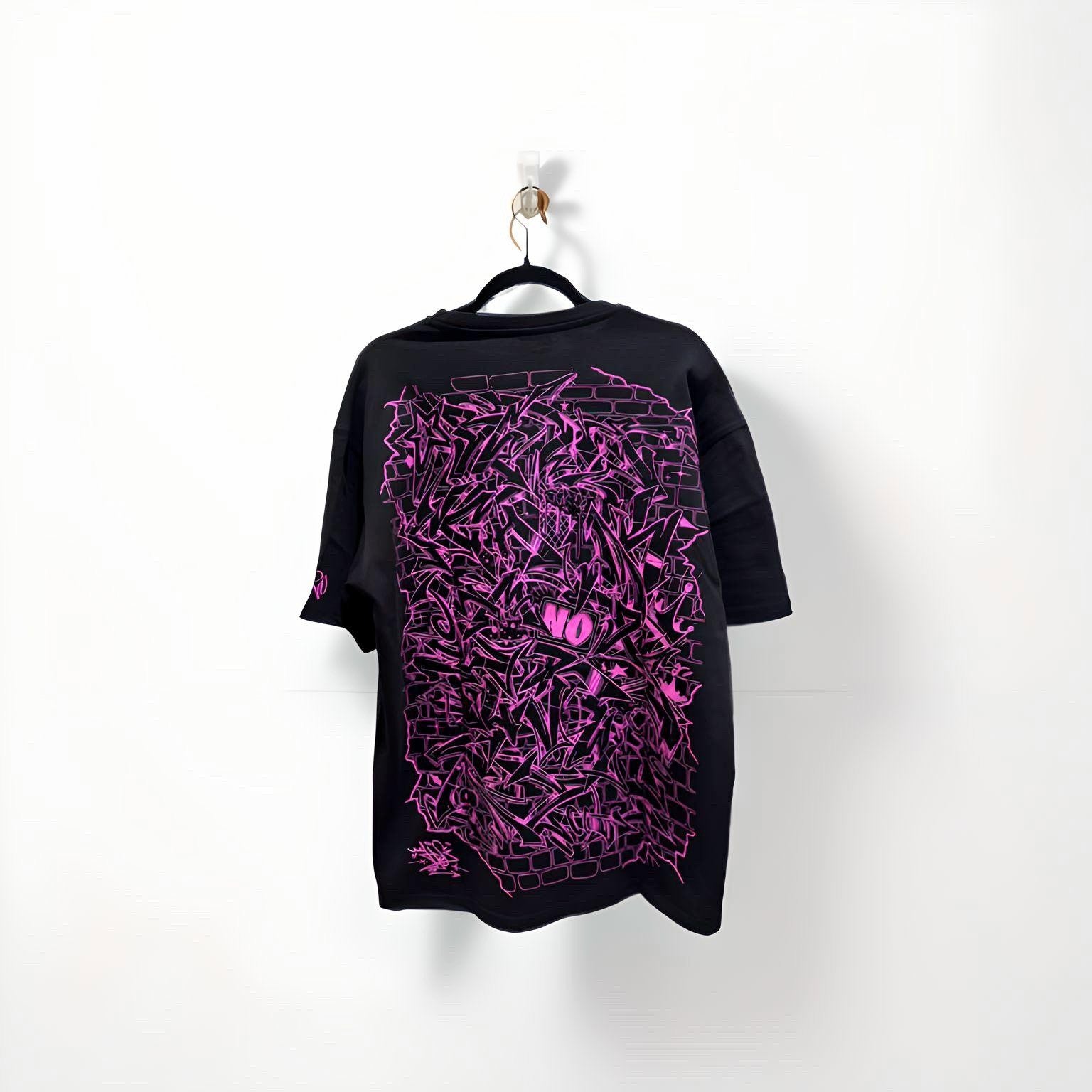 One Twenty Alphabet T-Shirt Hot Pink/ Black