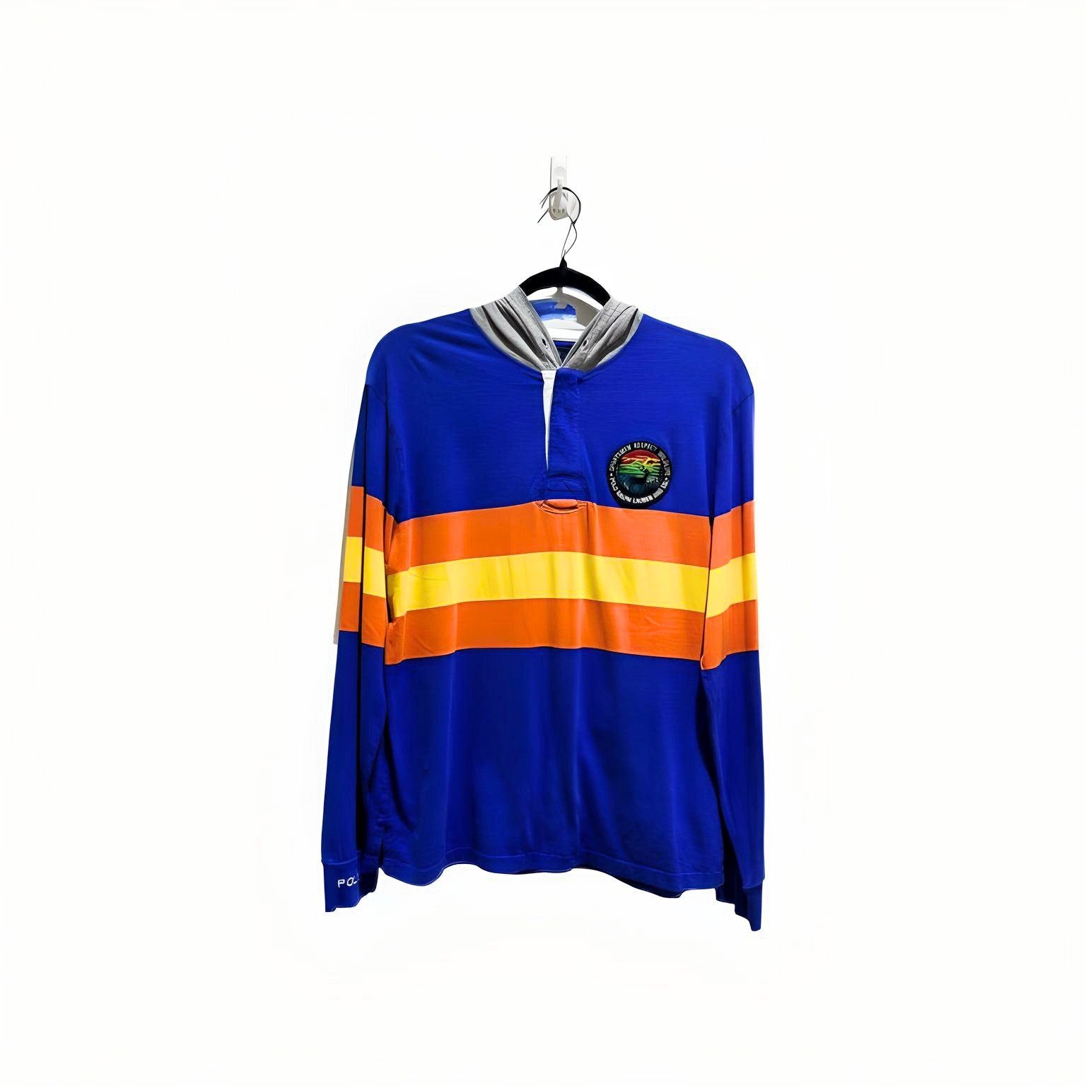Polo Ralph Lauren Blue/ Orange Sportsmen Long Sleeve SMALL
