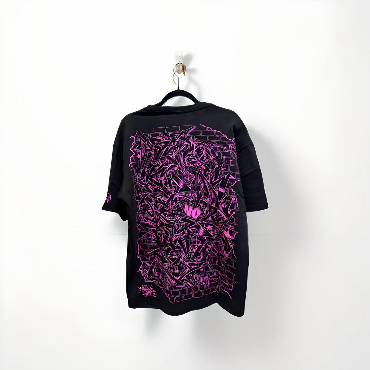 One Twenty Alphabet T-Shirt Hot Pink/ Black