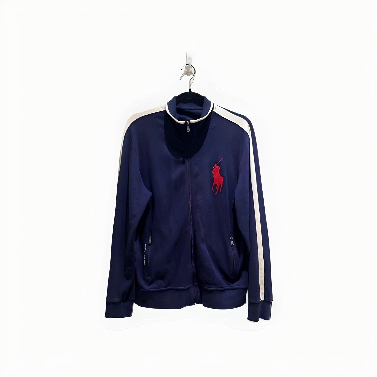 Polo Ralph Lauren Pony Stripe Jumper Navy  LARGE