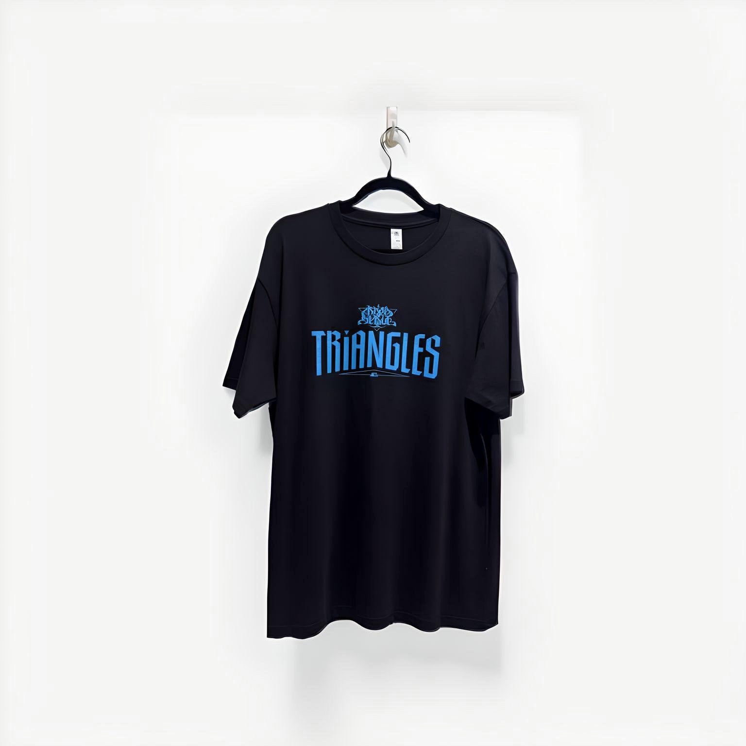 Brad Strut 'Triangles' T-Shirt Black/ Blue