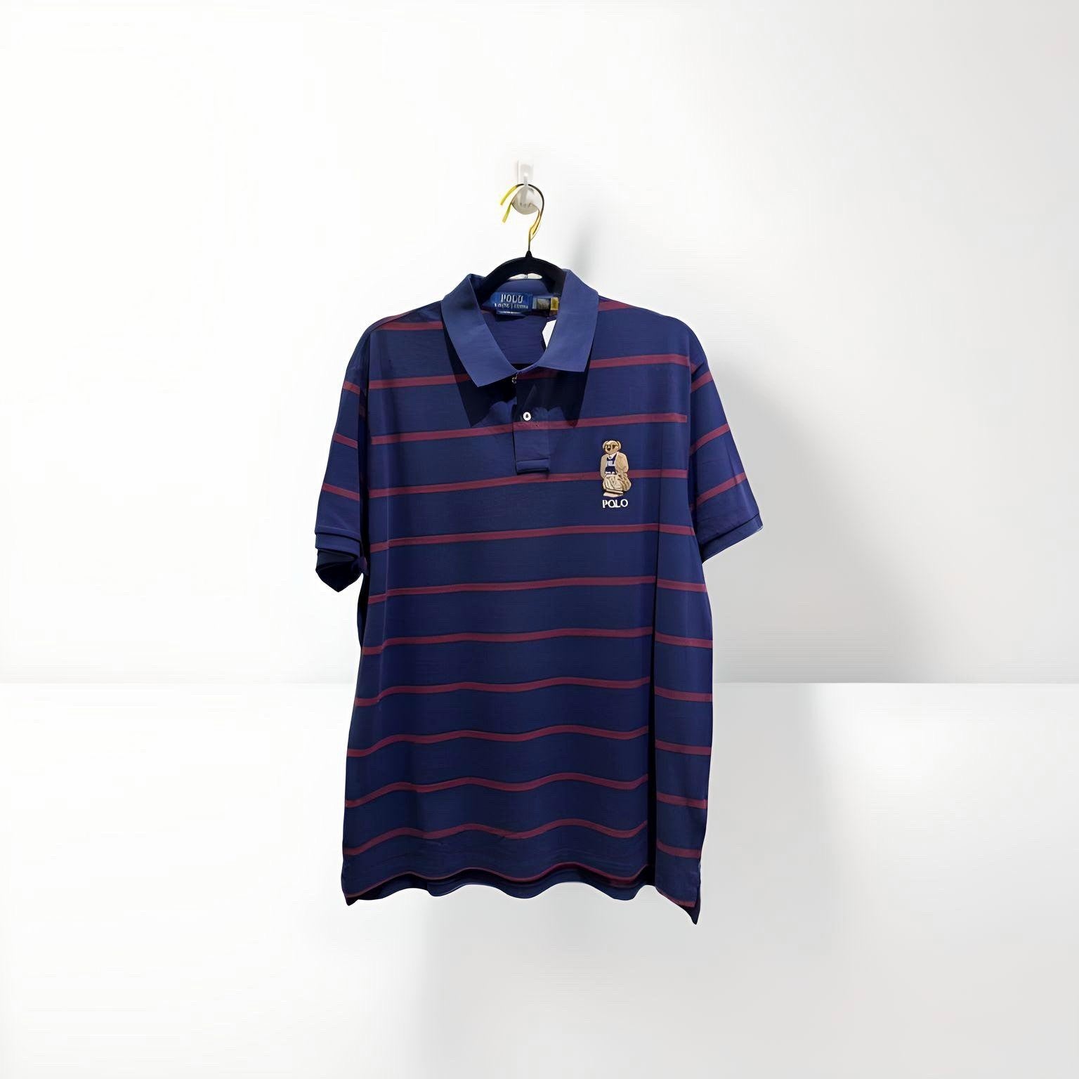 Polo Ralph Lauren Striped Bear T-Shirt Navy XL