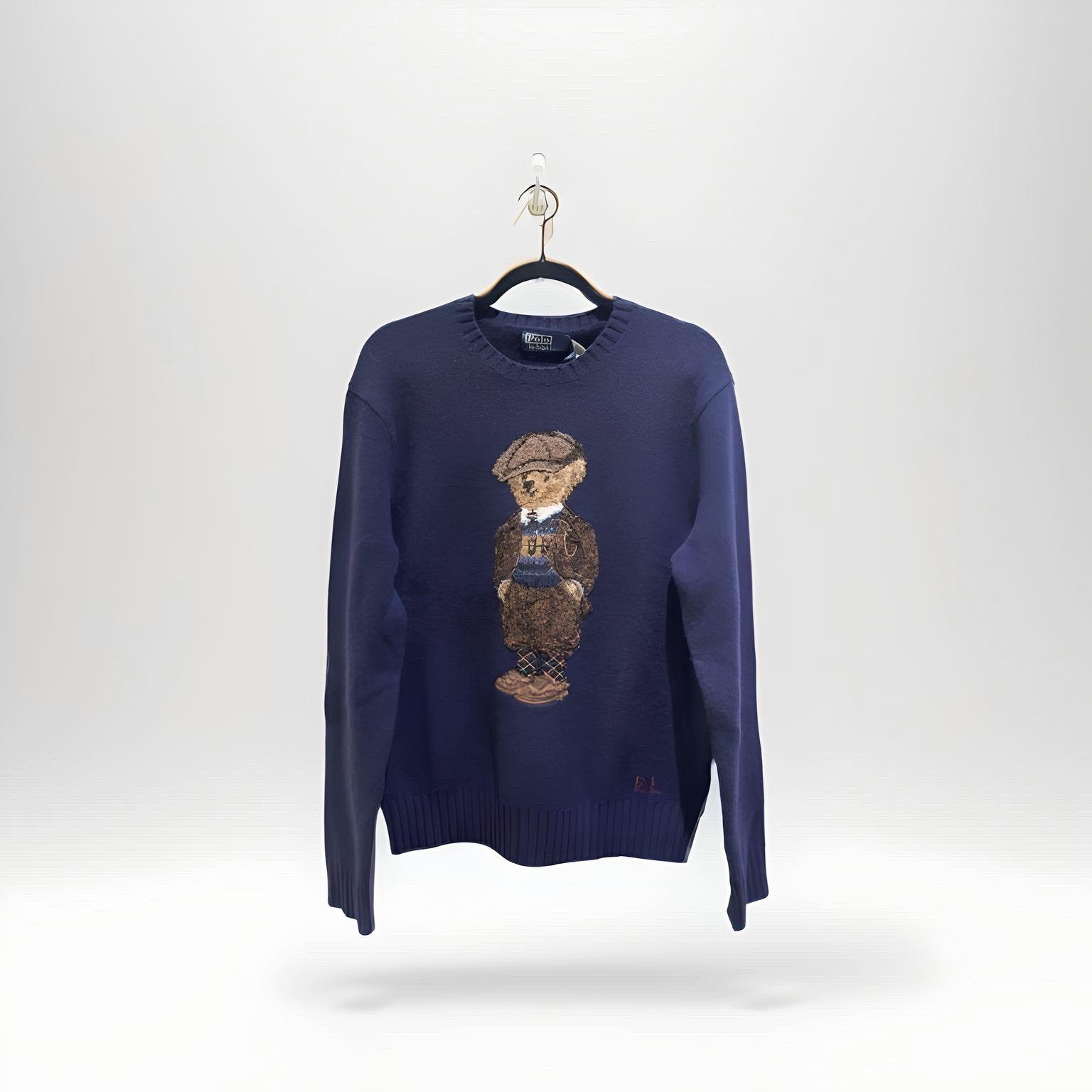 Polo Ralph Lauren Navy Bear Knit (Medium)