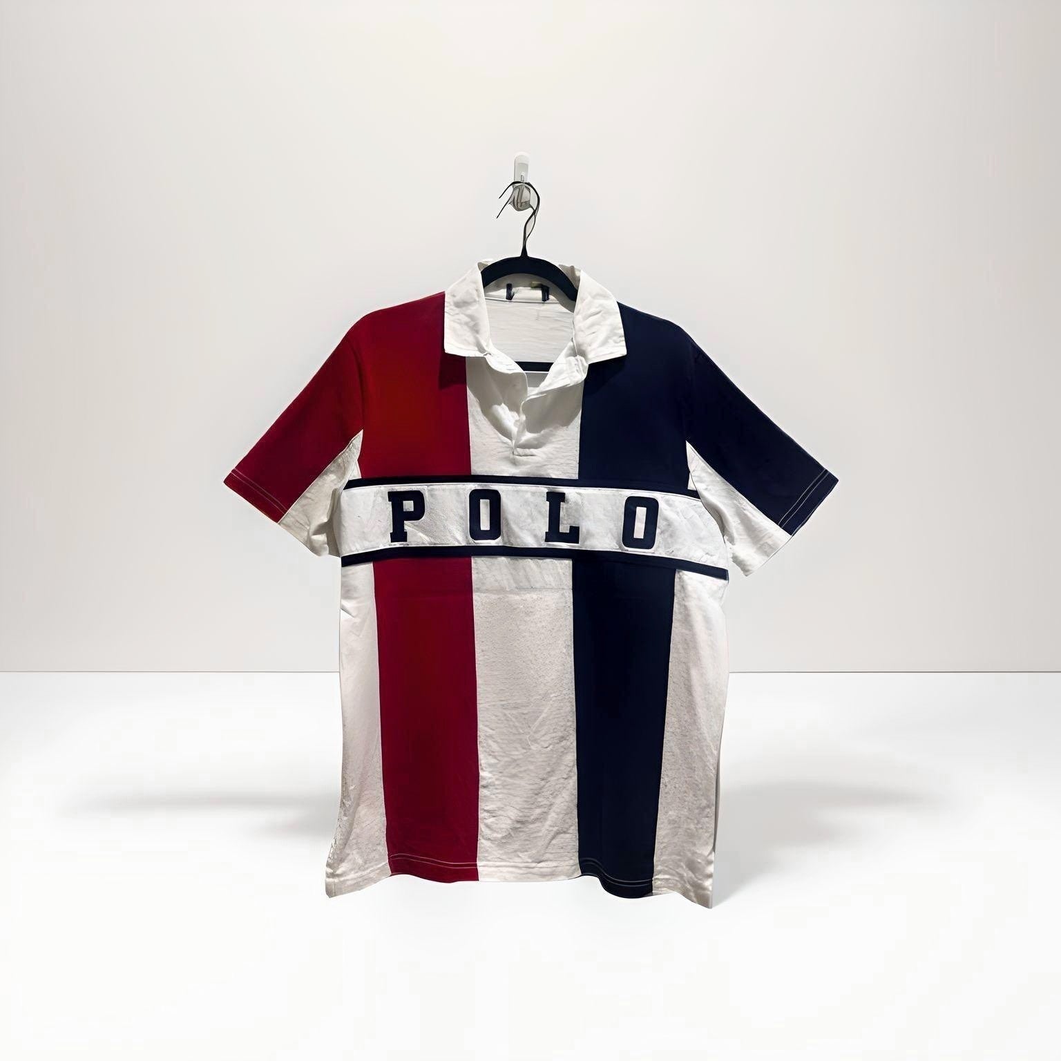 Polo Ralph Lauren Rugby T-Shirt Red/ White /Blue LARGE