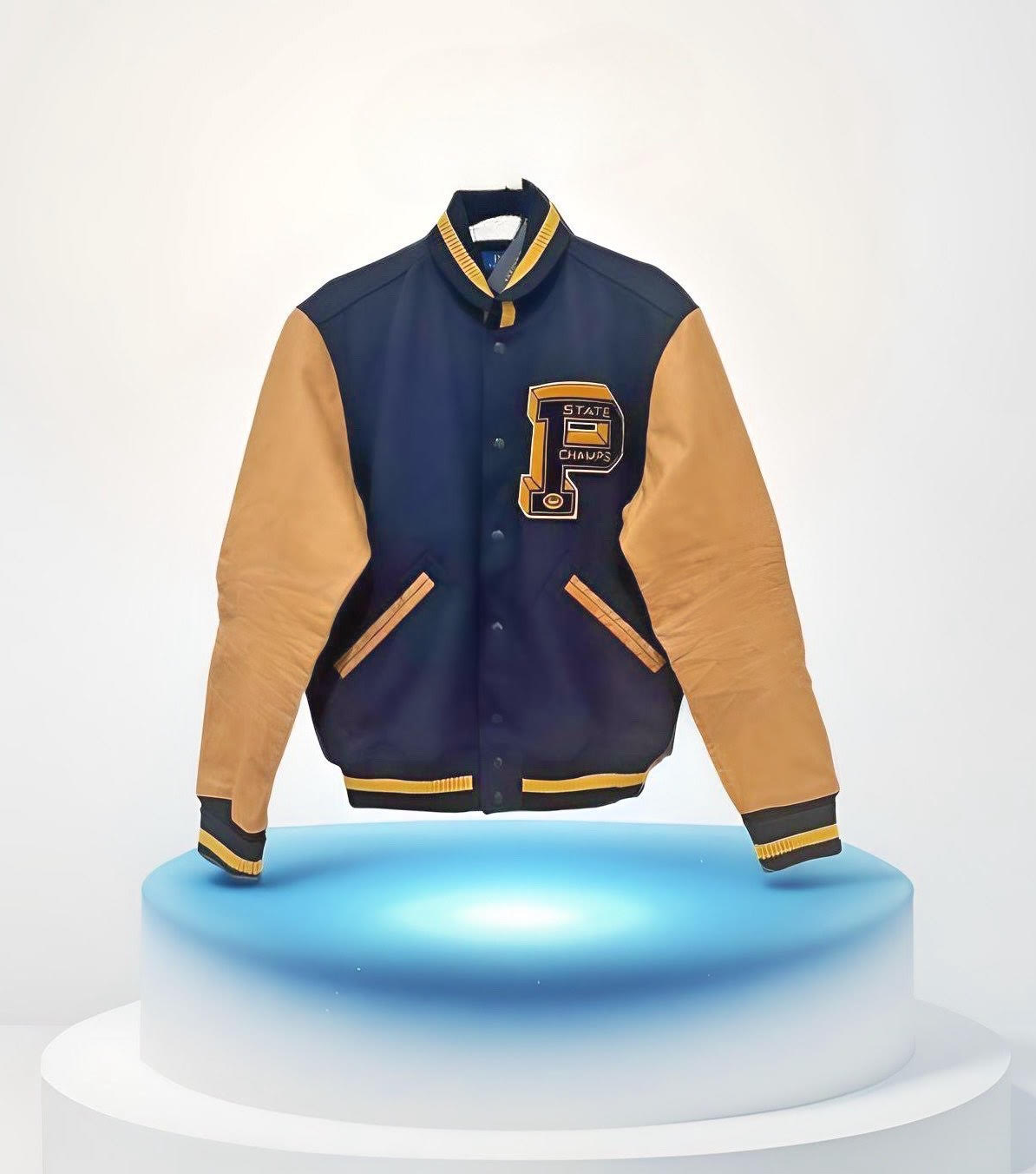 Ralph Polo St Andrews State Champs Leather Jacket M