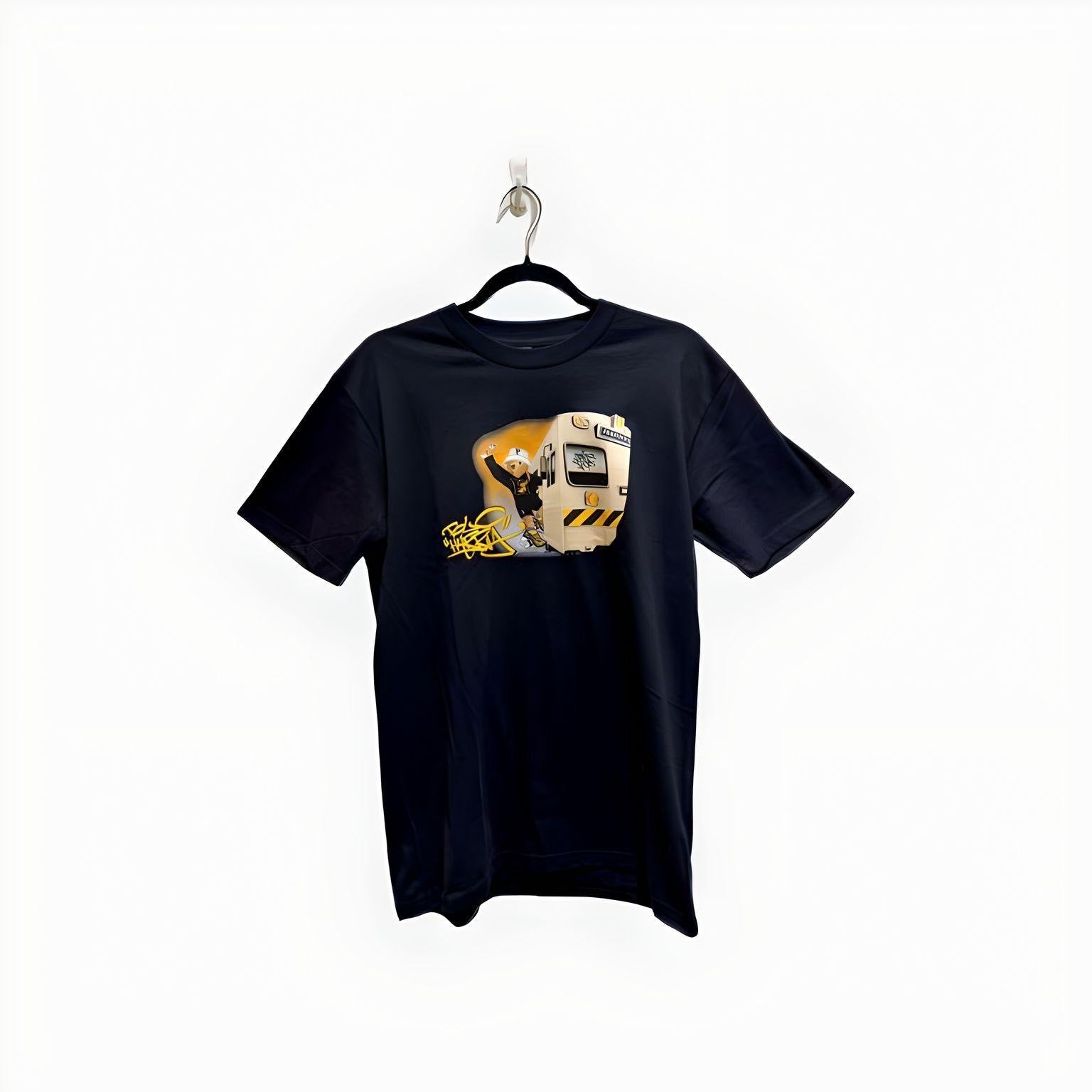 'Polo Harry' Black T- Shirt by Fewsha