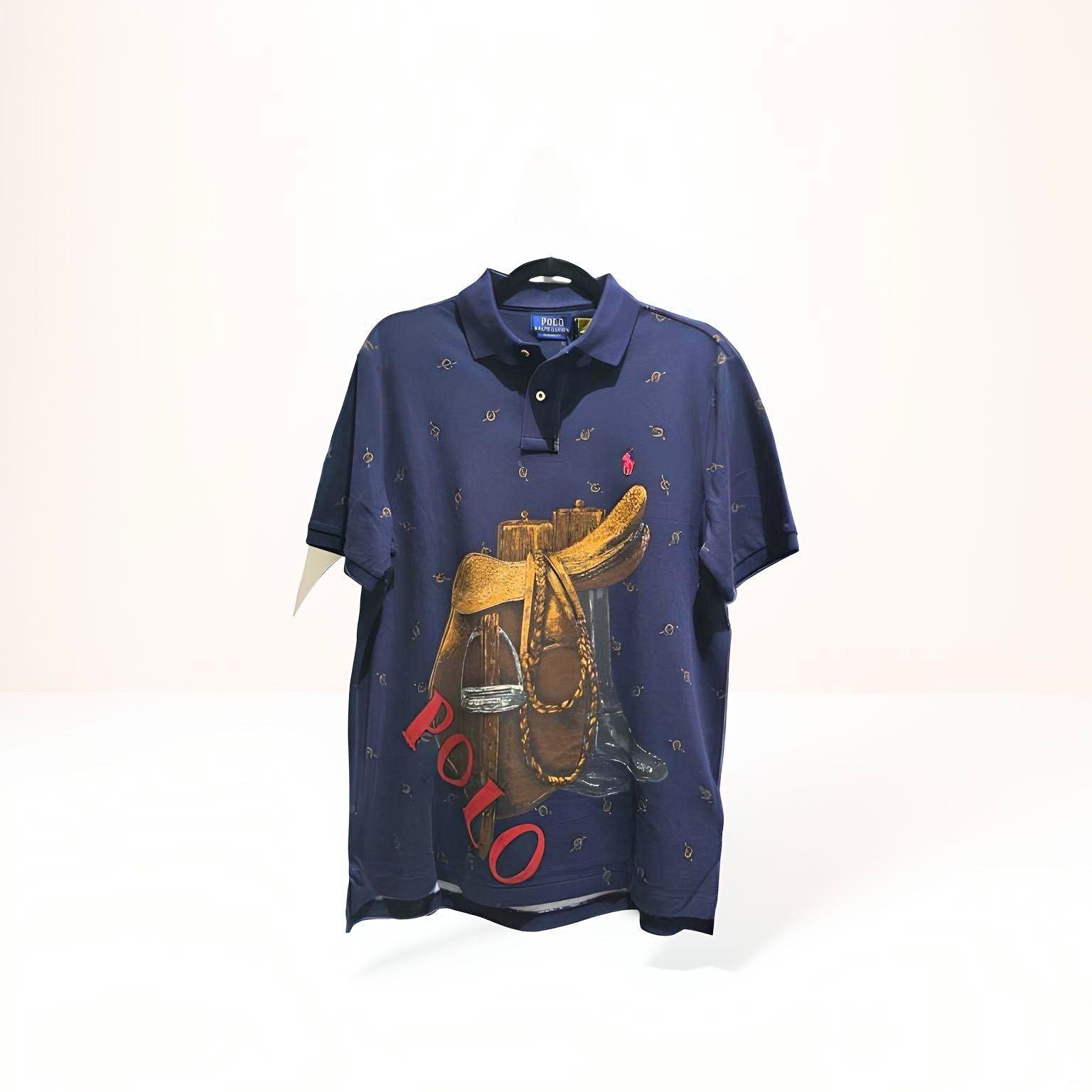 Ralph Polo Saddle Navy T-Shirt M