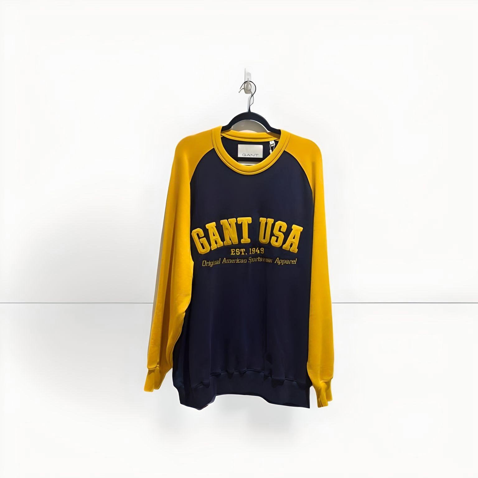 Gant Varsity Jumper Blue/ Yellow XL