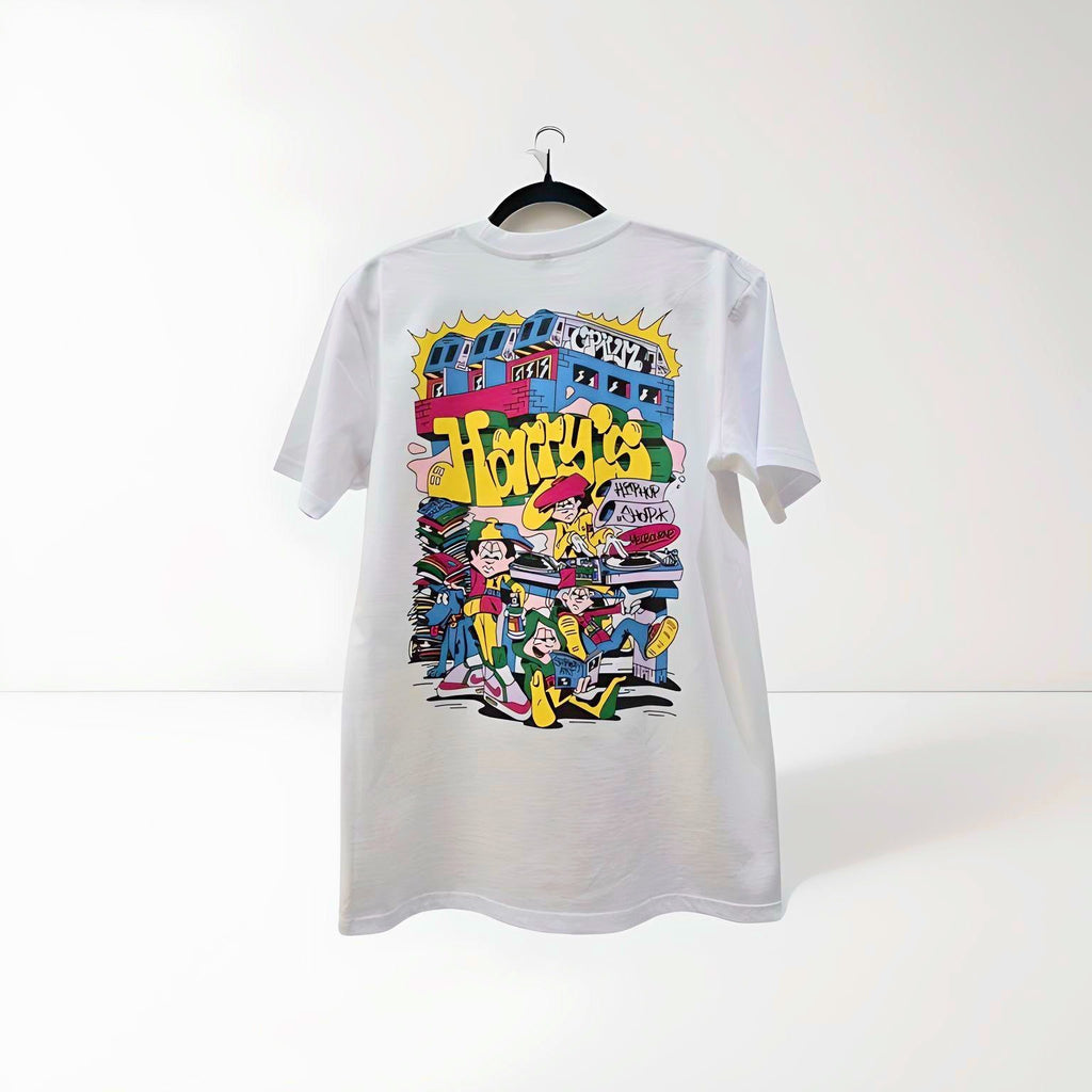 OPIUM X HARRY'S Collab T-Shirt with Print Pack- WHITE/COLOUR