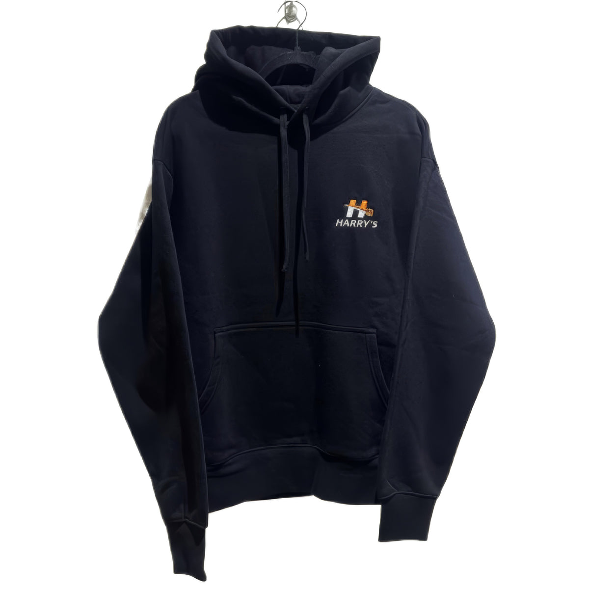 Harrys Embroided Hoodie Black
