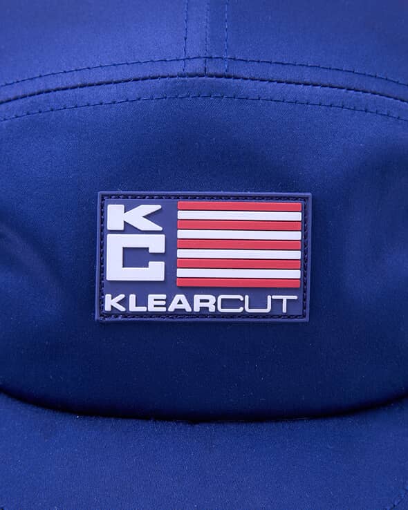 Navy Flag 5 Panel Cap by Klearcut