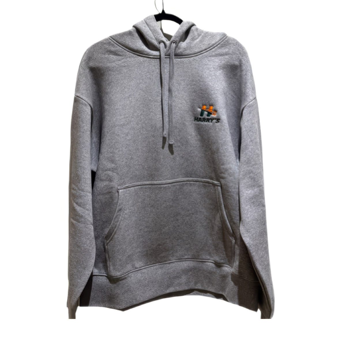 Harrys Embroided Hoodie Grey
